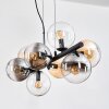 Gastor Lampadario a sospensione, Lampada a sfera, Lampada a sospensione Ambrato, Chiaro, Grigio fumo, 8-Luci