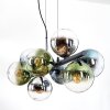 Gastor Lampadario a sospensione, Lampada a sfera, Lampada a sospensione Blu, Cromo, Verde, Chiaro, Grigio fumo, 8-Luci