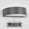 Duron Lampada da parete per esterno, Lampade Up & Down, Applique LED Antracite, 1-Luce