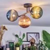 Chehalis Plafoniera, Lampada a sfera Blu, Verde, Ramato, 3-Luci