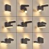 Fanek Lampada da parete per esterno, Lampade Up & Down, Applique LED Antracite, 2-Luci