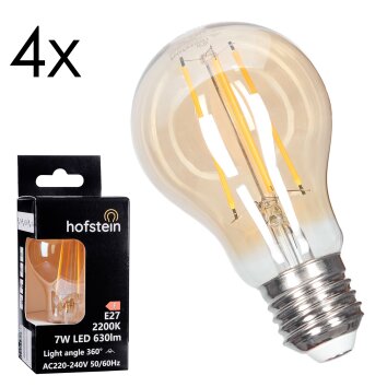 E27 LED 7 Watt bianco caldo 630 Lumen