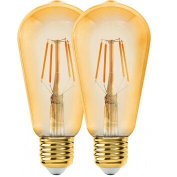 Eglo 2 x  E27 6 watt 2200 Kelvin 650 lumen