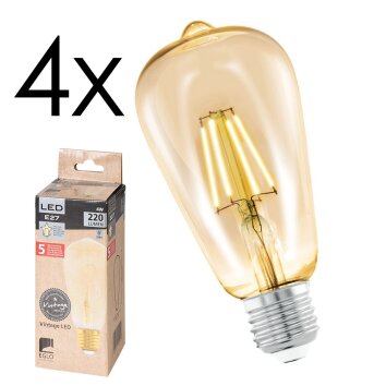 E27 LED 4 Watt bianco caldo 220 Lumen