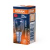 Illuminazione Osram E14 25 Watt bianco caldo dimmerabile 140 Lumen