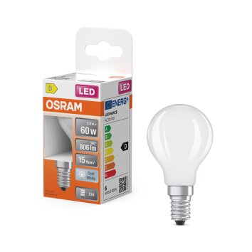 Illuminazione Osram E14 LED 5.5 Watt bianco neutro 806 Lumen