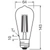 Illuminazione Osram E27 3.8 Watt bianco caldo 806 Lumen