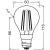 Illuminazione Osram E27 LED 7.3 Watt bianco caldo 806 Lumen