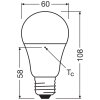 Illuminazione Osram E27 LED 8.8 Watt bianco luce diurna 806 Lumen