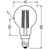 Illuminazione Osram E14 3.8 Watt bianco caldo 806 Lumen