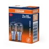 Illuminazione Osram E14 15 Watt bianco caldo dimmerabile 85 Lumen