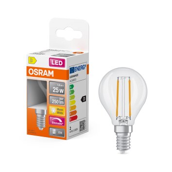 Illuminazione Osram E14 LED 2.8 Watt bianco caldo dimmerabile 250 Lumen