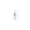 Illuminazione Osram E14 LED 4 Watt bianco caldo 470 Lumen