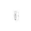 Illuminazione Osram E14 LED 2.8 Watt bianco caldo 250 Lumen