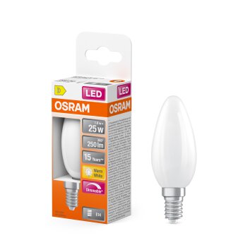 Illuminazione Osram E14 LED 2.8 Watt dimmerabile 250 Lumen