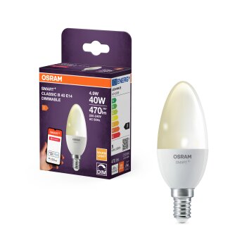 Illuminazione Osram E14 4.9 Watt dimmerabile 470 Lumen