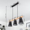 Andian Lampada a Sospensione Écru, Nero, 3-Luci