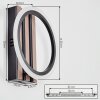Galen Applique LED Aspetto del legno, Nero, 1-Luce