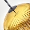 Koyoto Lampadario a sospensione, Lampada a sfera, Lampada a sospensione 12 cm Oro, Chiaro, 1-Luce