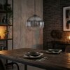 Koyoto Lampadario a sospensione, Lampada a sfera, Lampada a sospensione Chiaro, Grigio fumo, 1-Luce