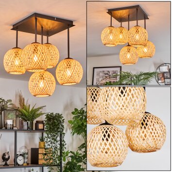 Basto Plafoniera, Lampada a sfera Écru, 5-Luci