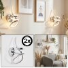 Lunor Applique, Faretto da parete LED Cromo, 1-Luce