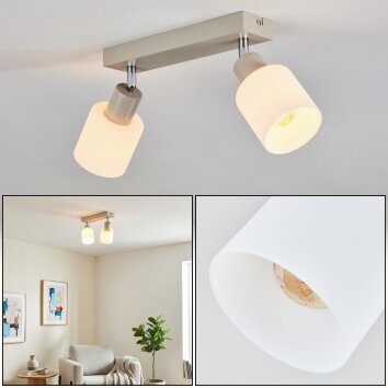 Fonik Plafoniera Cromo, Sabbia, 2-Luci