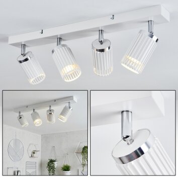 Fenik Plafoniera Bianco, 4-Luci