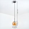 Ripoll Lampadario a sospensione, Lampada a sfera, Lampada a sospensione Ambrato, 1-Luce