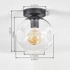 Ripoll Plafoniera, Lampada a sfera Chiaro, 1-Luce