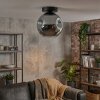 Ripoll Plafoniera, Lampada a sfera Grigio fumo, 1-Luce