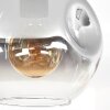 Ripoll Plafoniera, Lampada a sfera Chiaro, Grigio fumo, 1-Luce