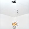 Ripoll Lampadario a sospensione, Lampada a sfera, Lampada a sospensione Ambrato, Chiaro, 1-Luce