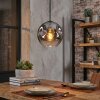 Ripoll Lampadario a sospensione, Lampada a sfera, Lampada a sospensione Cromo, Chiaro, Grigio fumo, 1-Luce
