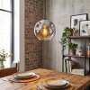 Ripoll Lampadario a sospensione, Lampada a sfera, Lampada a sospensione Cromo, Chiaro, Grigio fumo, 1-Luce