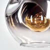 Ripoll Lampadario a sospensione, Lampada a sfera, Lampada a sospensione Cromo, Chiaro, Grigio fumo, 1-Luce
