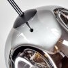 Ripoll Lampadario a sospensione, Lampada a sfera, Lampada a sospensione Cromo, Chiaro, Grigio fumo, 1-Luce