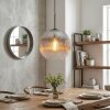 Koyoto Lampadario a sospensione, Lampada a sfera, Lampada a sospensione Chiaro, Grigio fumo, 1-Luce