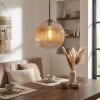Koyoto Lampadario a sospensione, Lampada a sfera, Lampada a sospensione Ambrato, Chiaro, 1-Luce