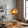 Koyoto Lampadario a sospensione, Lampada a sfera, Lampada a sospensione Oro, 1-Luce
