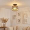 Ripoll Plafoniera, Lampada a sfera Cromo, Chiaro, Grigio fumo, 1-Luce