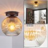 Ripoll Plafoniera, Lampada a sfera Ambrato, Chiaro, 1-Luce