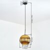 Koyoto Lampadario a sospensione, Lampada a sfera, Lampada a sospensione Oro, 1-Luce