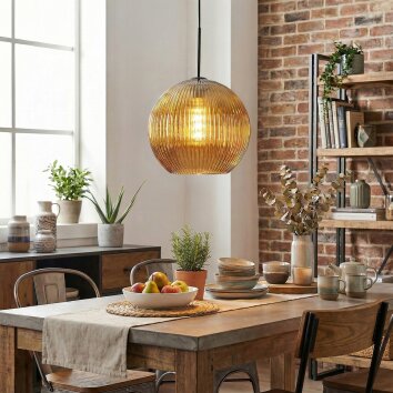 Koyoto Lampadario a sospensione, Lampada a sfera, Lampada a sospensione Oro, 1-Luce