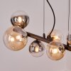 Chehalis Lampadario a sospensione, Lampada a sfera, Lampada a sospensione Ambrato, Chiaro, Grigio fumo, 8-Luci