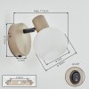 Lumox Applique, Faretto da parete Beige, Nero, 1-Luce
