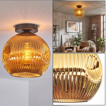 Ripoll Plafoniera, Lampada a sfera Oro, 1-Luce