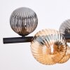 Chehalis Lampadario a sospensione, Lampada a sfera, Lampada a sospensione Ambrato, Grigio fumo, 8-Luci