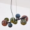 Chehalis Lampadario a sospensione, Lampada a sfera, Lampada a sospensione Blu, Verde, Ramato, 8-Luci