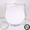 Cochuna Lampada a sfera, Lampada da tavolo Bianco, 1-Luce
